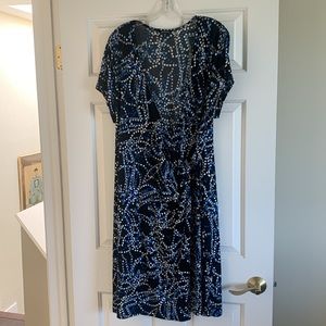 Lovely George faux wrap dress